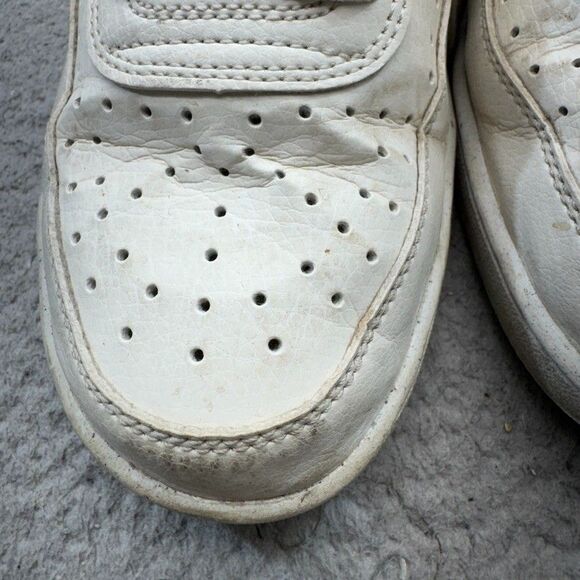 Nike Shoes Womens 10 White Pink Court Vision Low Top Leather Sneakers Streetwear - Picture 6 of 16